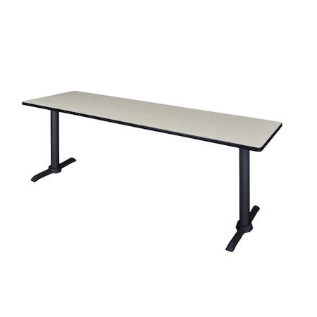 Cain Cain Training Tables, 84 W, 24 L, 29 H, Wood, Metal Top, Maple MTRCT8424PL